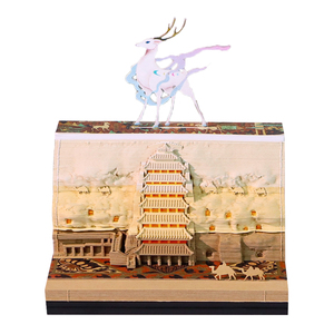 Cá nhân giấy nghệ thuật mô hình 3D Memo Pad tùy chỉnh in dính Lưu ý Du Lịch Thu hút quà lưu niệm Memo pad với đôi bên - Product Image 1