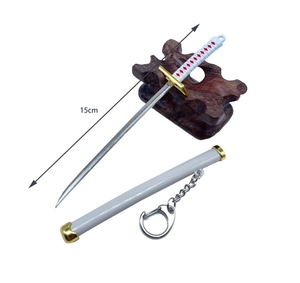 经典动漫3D仿真剑模型金属钥匙扣合金钥匙扣戒指创意吊坠装饰 - Product Image 2