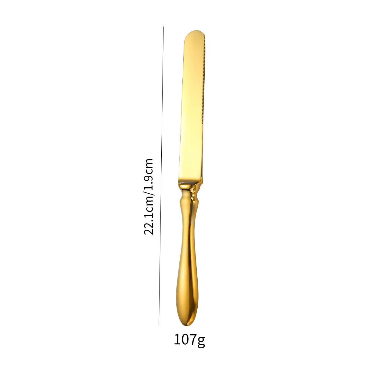 Couteau de table doré