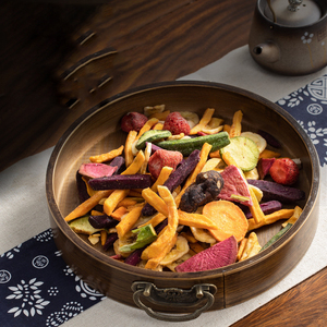带双手柄的竹制餐盘，台式多功能餐架 - Product Image 2