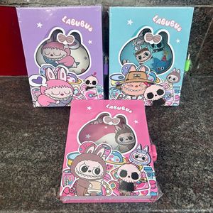 2025 New Labubu Password <strong>Notebook</strong> Cute Bubble Mart <strong>Notebook</strong> <strong>with</strong> Small <strong>Lock</strong> <strong>Notepad</strong> - Product Image 5