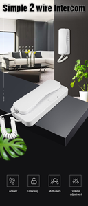 Vendedor TOP listo para enviar Audio puerta teléfono 2/3 cable L llave unidad exterior sistema de intercomunicación de Audio