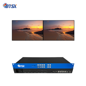 Bitvisus 4K60 профессиональный аудио-видео и освещение KVM матричный переключатель бесшовный многокартинный разделенный процессор с ЖК-дисплеем - Product Image 1