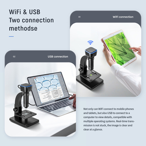 Inskam315-W 2000X 1080P数字电子显微镜数字wifi带双摄像头 - Product Image 4