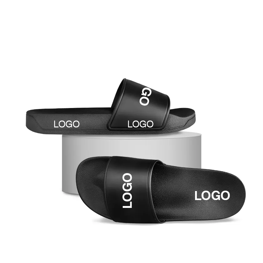 C & Y-zapatillas con estampado 3d para hombre, sandalias deslizantes de pu con logotipo personalizado, diseño personalizado, en blanco, 2022