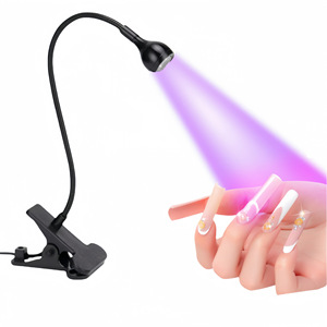 Portable 3W 395nm <strong>UV</strong> Nail <strong>Lamp</strong> 5V USB Input with 4 Level Options 4V Mini LED Black Light for Home Use Curing <strong>UV</strong> <strong>Lamp</strong> with Clip - Product Image 5