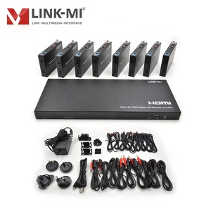 4K HDMI 1x8 Splitter Extender 60m con HDCP2.2 Soporte HDMI Splitter Over Cat5e/6 con 8 salidas para distribución 4K