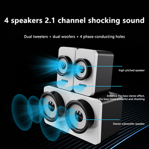 Altavoz Computadora de escritorio Hogar Multimedia Altavoz Bluetooth Notebook Teléfono móvil Escritorio con cable Subwoofer pequeño Altavoces para juegos