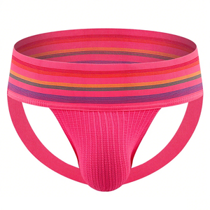 Design Tailleband Heren Sexy Open Rug Ondergoed Gebreide Beren Ondergoed Sexy Strings Ademende Gay Jockstrap Voor Mannen - Product Image 3