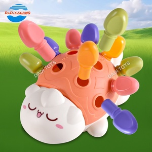 Erken eğitim plastik öğrenme karikatür sevimli bulmaca eğlenceli oyuncak, gelişim renkli el göz koordinasyonu bebek eğitici oyuncak - Product Image 1