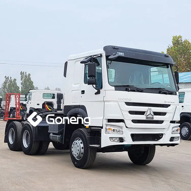 Ağır hizmet tipi ucuz sinotruk kullanılan howo traktör kamyon 6x4 römork kafa kamyon 371hp 375hp satılık