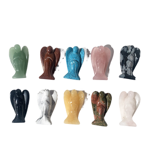 Натуральный Хрустальный агатовый камень резной маленький Ангел формы ручной работы украшения для дома подарки - Product Image 2