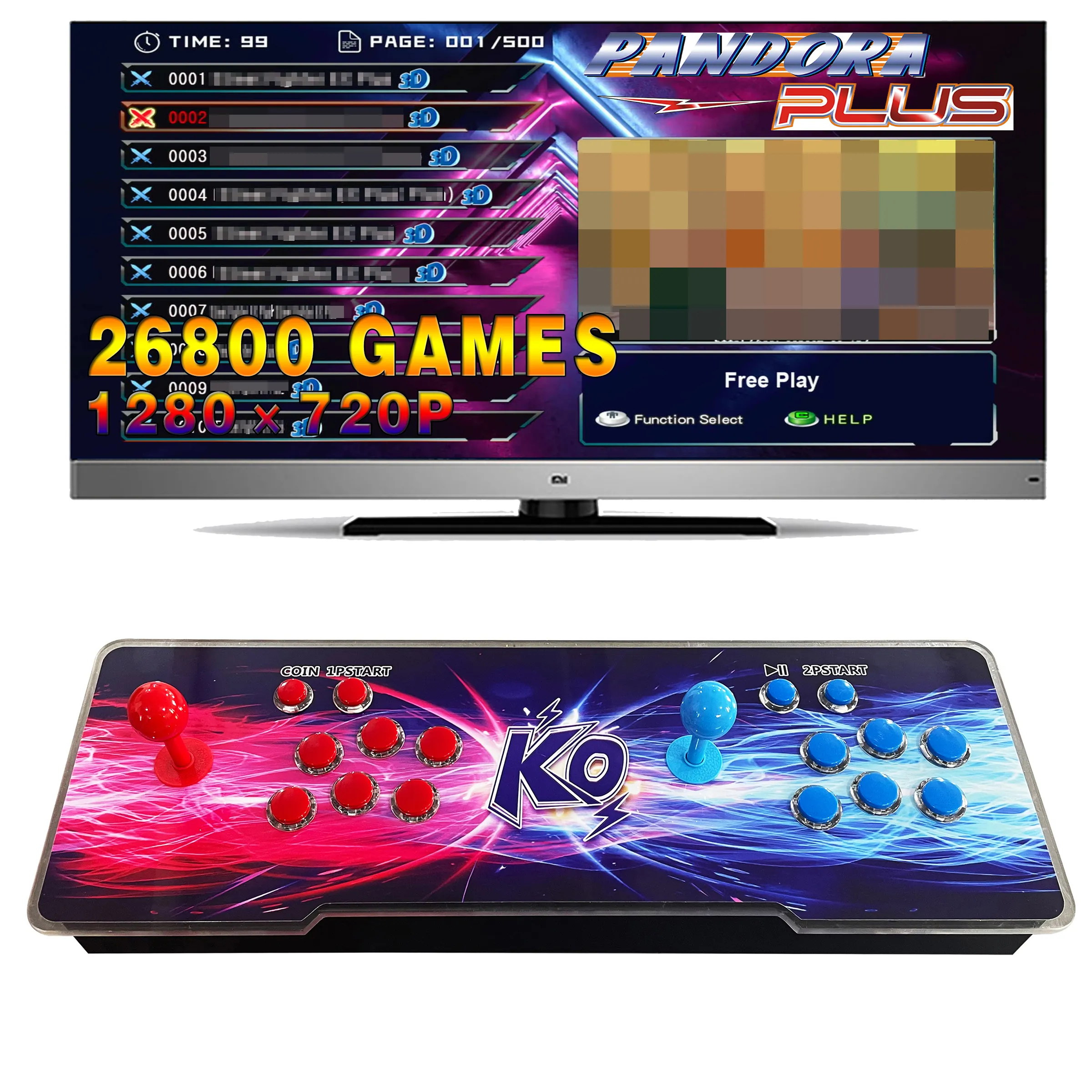 Arcade 20000 Classic Game 4 Player Game Handle Box Hd Arcade game Street Fighter Box Arcade Console