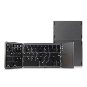 Tri-Fold <strong>Touchpad</strong> <strong>Mini</strong> <strong>Keyboard</strong> with <strong>Touchpad</strong> Three System Compatible Wireless <strong>Keyboard</strong> Folding <strong>Keyboards</strong>