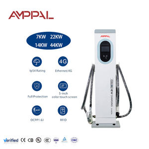 Amppal 7kW 14kw 22Kw 44kw 2 súng AC EV Type1 2 gb/t Trạm Sạc xe đ<span class=keywords><strong>i</strong></span>ện Trạm Sạc xe đ<span class=keywords><strong>i</strong></span>ện - Product Image 3