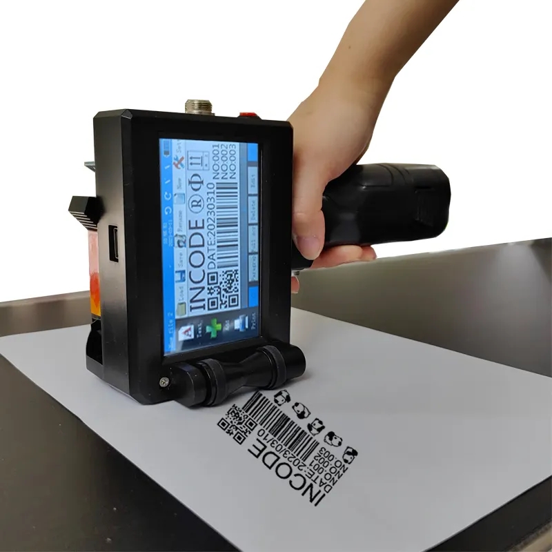 INCODE Mini Tij Handheld 12.7mm Machines Box Printing Machine Ink Jet Printer Expiry Date Coding Inkjet Printer Provided 7.4V