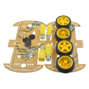 Günstige 2/4WD Roboter Smart Car Chassis Kits mit Speed Encoder für Arduino 51 DIY Education STEM Roboter Smart Car Kit für Studenten