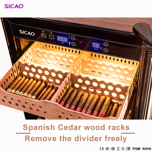 Refrigerated ความชื้นตู้เย็นควบคุมจอแสดงผล Humidor เงียบไฟฟ้าซิการ์ไวน์ตู้ตู้เย็นออสเตรเลีย - Product Image 5