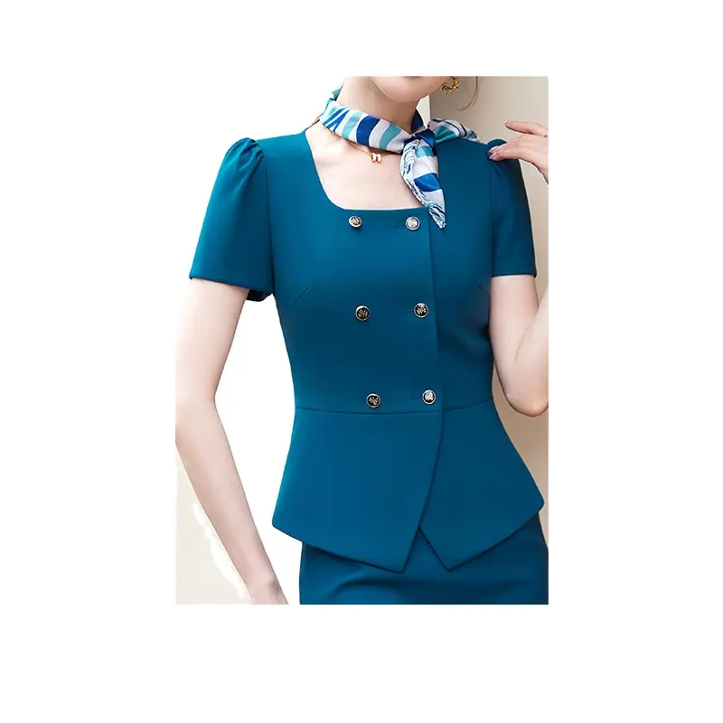 Nuevo traje profesional para mujer falda SLIM-Fit auxiliar de vuelo uniforme joyería Tienda ropa de trabajo para mujer