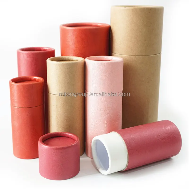 China supplier 10g 20g 30g 50g 100g Eco-Friendly Biodegradable Tea Paper Packaging Tube Custom Paper Cardboard Tubes