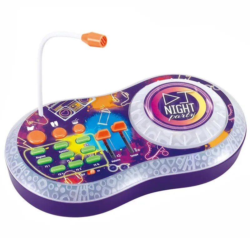 Beau jouet de danse de fête interactif violet Instruments de musique Équipement de DJ Jouets DJ pour enfants