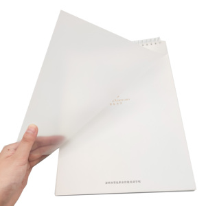 Özelleştirilmiş taşınabilir Spiral Metal halka dizüstü şeffaf su geçirmez PVC bağlayıcı karton Kraft kağıt ile kuşe kağıt kitap tipi - Product Image 5