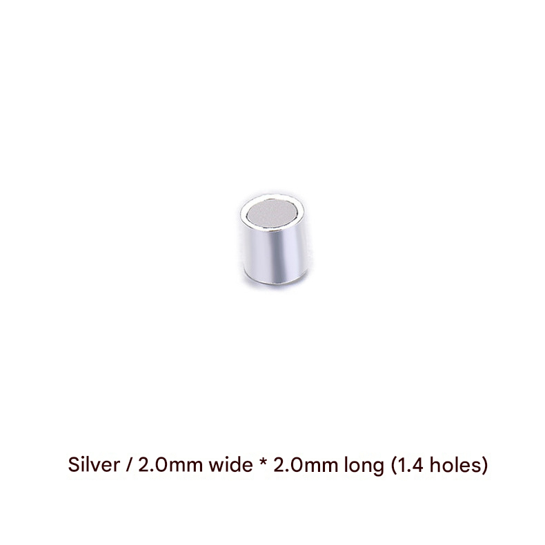 Argent / 2,0 mm de large * 2,0 mm de long (1,4 trous)