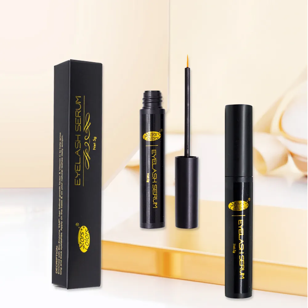 Custom Organic Wholesale Natural Eyebrow Eye Brow Enhancer Grow Liquid Boost Lash Growth Serum Private Label Eyelash Serum