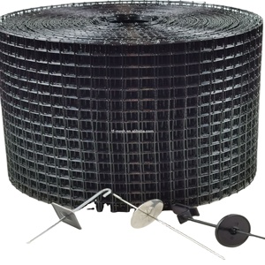 Easily Assembled Black Coated <strong>S</strong>.<strong>S</strong> <strong>Wire</strong> Solar Panel Arrays <strong>Mesh</strong> for Solar Panel Bird Control <strong>Mesh</strong> Rodent Guard 1.5mm*8 Inch *30m - Product Image 2