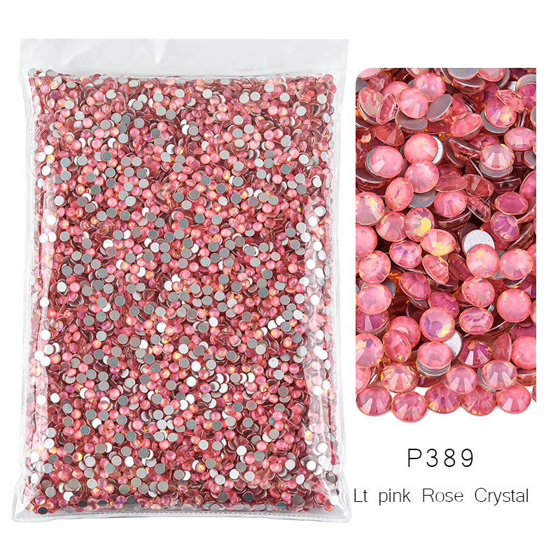 P389 Lt. Pink Rose Crystal