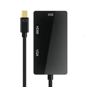 Cable mini DP a DVI HDMI VGA onverter, soporte 4K 1080P Tree en uno - Product Image 6