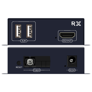 通过光纤1080P 20KM HDMI到光纤KVM扩展器TCP/IP黑色 - Product Image 5
