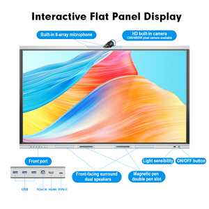 2025 Tacteasy V100 Android/Windows System Smart Board Ai интерактивная доска плоская доска для классной комнаты с камерой - Product Image 2