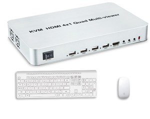HDMI 4x1 quad çok izleyici anahtarı dikişsiz desteği 1080 p - Product Image 1