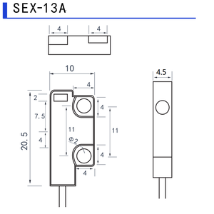 SEX-13A Präzisions erkennung Ultra dünner gegenläufiger foto elektrischer Schalter kann transparente Objekte erkennen. Photo elektrische Sensoren - Product Image 6