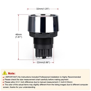 50A interruttore a pulsante di avvio multifunzionale interruttore a pulsante di avvio del motore del veicolo per auto interruttore DC 12V 24V momentaneo - Product Image 4