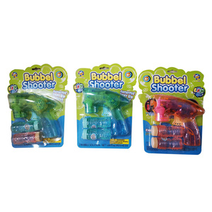 Bubble Blowing Toy Kit for Kid <strong>Wind</strong> <strong>up</strong> Operated Bubbles Blaster Blower <strong>LED</strong> Light <strong>up</strong> Bubble Gun - Product Image 6