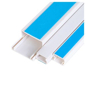 Self-Adhesive PVC <strong>Cable</strong> Trunking 20mm X 10mm Mini <strong>Cable</strong> <strong>Tidy</strong> 1mtr Extruded Electrical Conduit Trunk Cutting Processing Service - Product Image 2