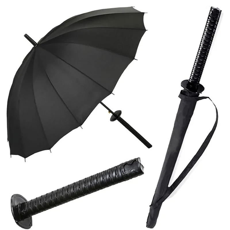 Японские товары, зонт с прямым мечом, дождем, под заказ, с логотипом, японский самурайский зонт