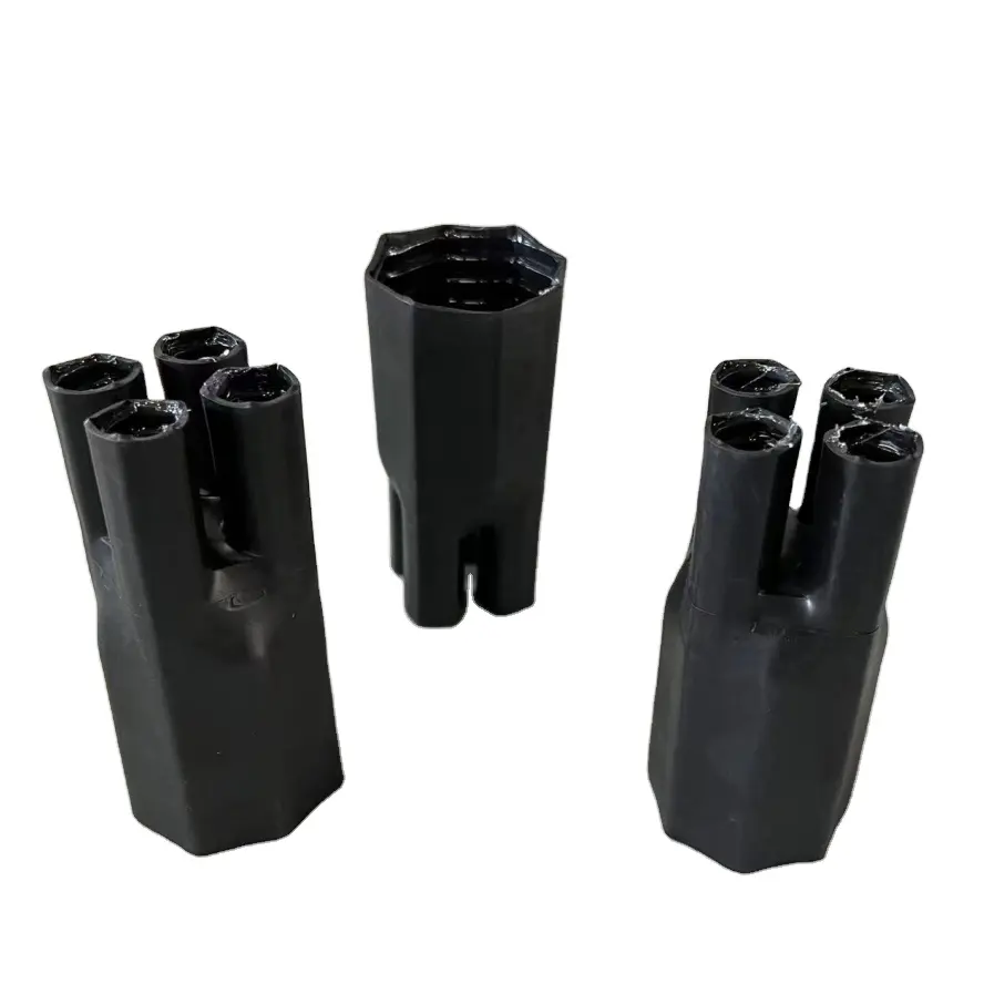 Bottes de rupture de câble thermorétractables DEEM 4 noyaux Tube thermorétractable de protection de câble d'isolation électrique étanche