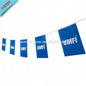 Banderas publicitarias banderines de plástico personalizados Colgando Forma única 30 'Cuerdas de banderines personalizadas - Product Image 3