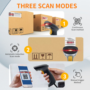 เครื่องสแกนบาร์โค้ดแบบพกพาไร้สายและมีสายขนาดกะทัดรัด HC-710D 1D QR และ2D USB อินเตอร์เฟซแบบปลั๊กแอนด์เพลย์ - Product Image 6