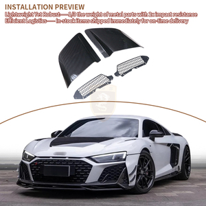 Capris Style Dry Carbon Fiber zijdelingse deurpanelen voor Audi R8 V10 2022-2024 - Product Image 5