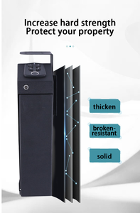 ポータブル盗難防止電子安全ミニガンボックス家庭用キーロックと指紋パスワード付き - Product Image 6