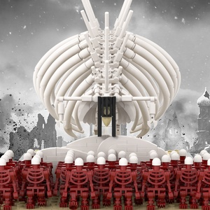 MOC1240 1360pcs Attack on Titan <strong>the</strong> Runbling Mini Toys Building Bricks Building Kits Compatible with Leguoguo - Product Image 2