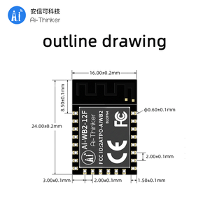 Ai-Thinker WiFi บลูทูธ BLE สองในหนึ่งโมดูล Ai-WB2-12F พอร์ตอนุกรมโปร่งใส/P2P กับ ESP-12F - Product Image 5