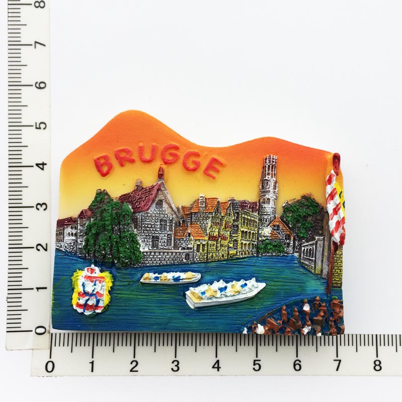 Bruges colorée au crépuscule