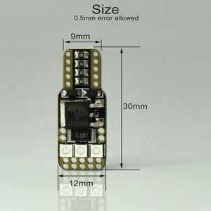 5W 800Lm T10 <strong>LED</strong> Canbus No Error Warning W5W Car Turn Signal Light Wedge Bulb 194 192 168 3030 <strong>Leds</strong> Interior Reading Lighting - Product Image 4
