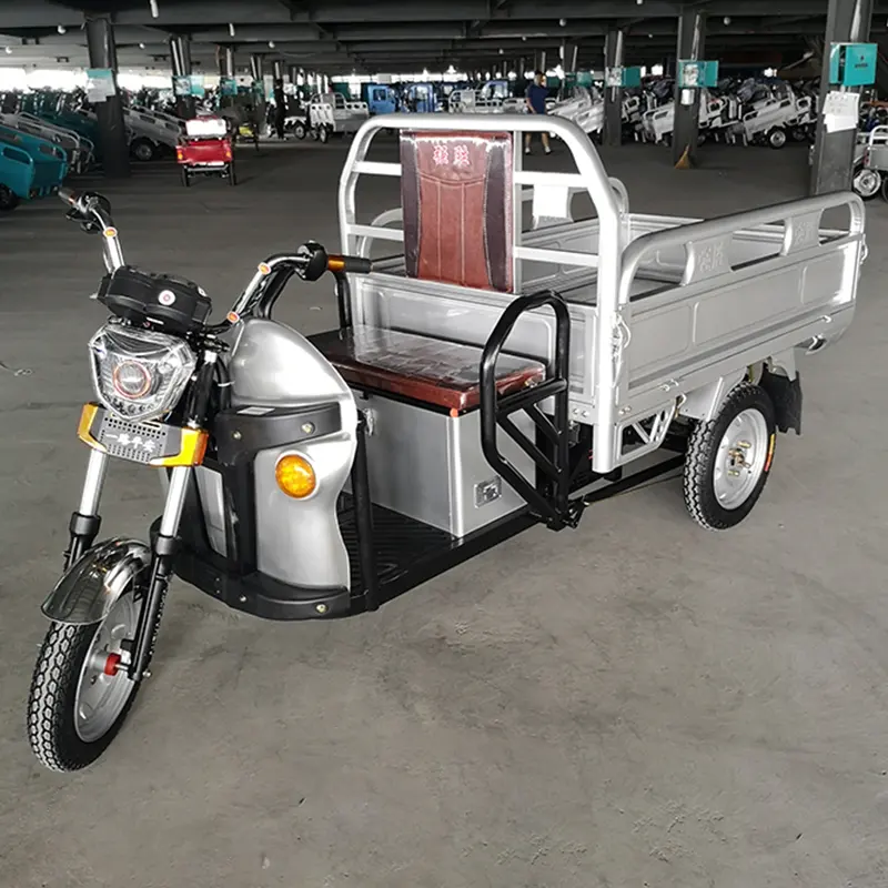 Max 500Kg Laden Capaciteit 48V 800W Motor Elektrische Driewieler Motorfiets E Loader Volwassen Driewielers Voor Vrachtvervoer