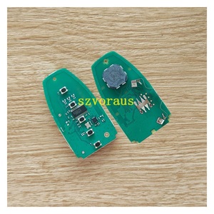 Ford 5 düğme için yüksek kaliteli akıllı uzaktan araba anahtarı kesilmemiş anahtar ile akıllı kart 434 mhz ID49 çip szvorwholesale toptan - Product Image 5
